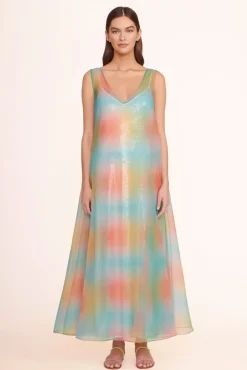 STAUD -SAMANTHA DRESS - MULTI AURA