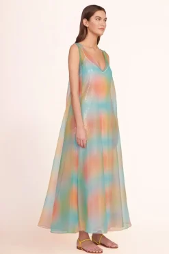 STAUD -SAMANTHA DRESS - MULTI AURA