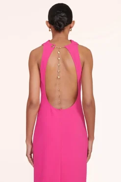 STAUD -SHANNON DRESS - MAGENTA