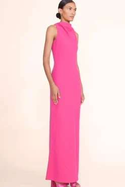 STAUD Occasion Dresses-SHANNON DRESS - MAGENTA