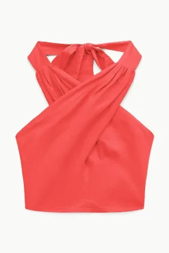 STAUD -SMOCKED KAI TOP - HIBISCUS