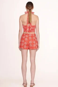 STAUD -SMOCKED KAI TOP - HIBISCUS WHIRLPOOL