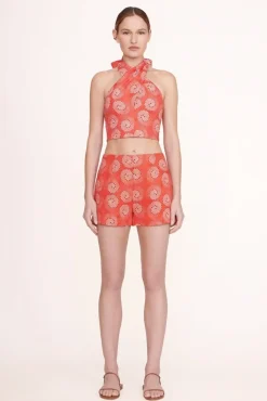 STAUD -SMOCKED KAI TOP - HIBISCUS WHIRLPOOL