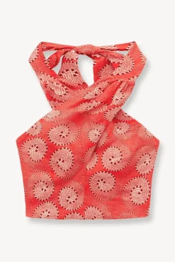 STAUD -SMOCKED KAI TOP - HIBISCUS WHIRLPOOL