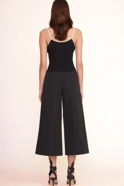 STAUD -SOLEIL TOP - BLACK WHITE