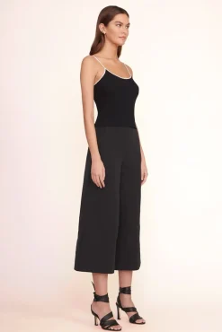 STAUD -SOLEIL TOP - BLACK WHITE