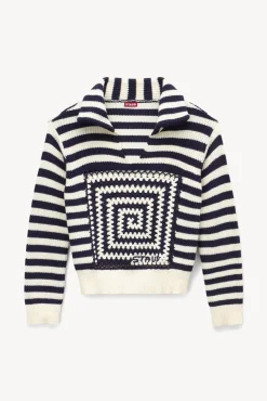STAUD - ALLOY SWEATER ACID COBALT
