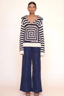 STAUD - ALLOY SWEATER ACID COBALT