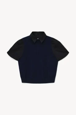 STAUD - ARYA TOP NAVY BLACK