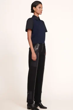 STAUD - ARYA TOP NAVY BLACK