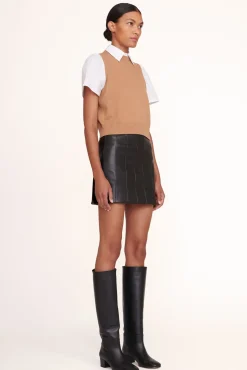 STAUD - ARYA TOP TAN WHITE