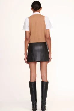 STAUD - ARYA TOP TAN WHITE