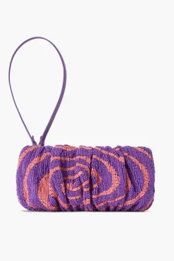 STAUD - BEADED BEAN BAG AMETHYST ACID SWIRL