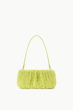 STAUD Occasion Dresses- BEADED BEAN BAG CITRON