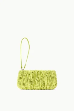 STAUD Occasion Dresses- BEADED BEAN BAG CITRON