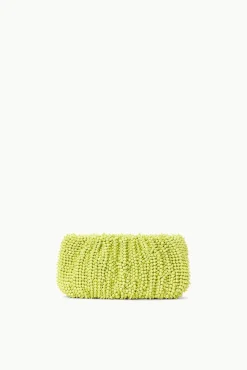 STAUD Occasion Dresses- BEADED BEAN BAG CITRON
