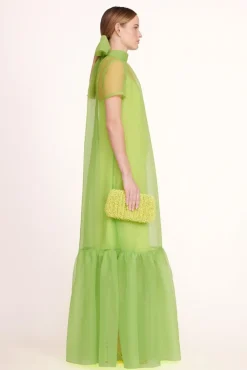 STAUD Occasion Dresses- BEADED BEAN BAG CITRON