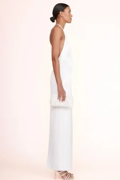 STAUD - BEADED BEAN BAG CREAM SWIRL