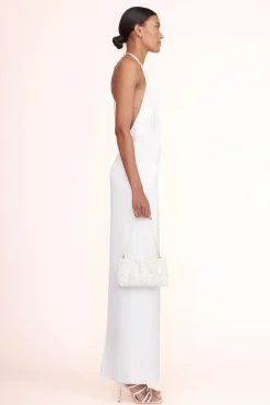 STAUD - BEADED BEAN BAG CREAM SWIRL