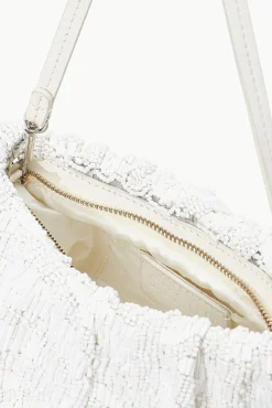 STAUD - BEADED BEAN BAG CREAM SWIRL