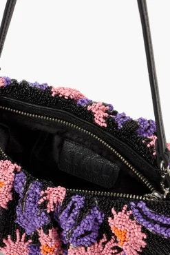 STAUD - BEADED BEAN BAG QUARTZ ACID FLORAL