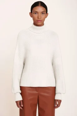 STAUD - BENNY SWEATER IVORY