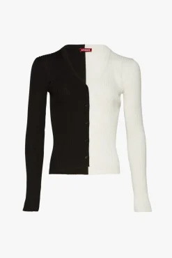 STAUD - CARGO SWEATER BLACK WHITE