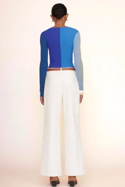 STAUD - CARGO SWEATER COBALT MULTI