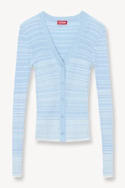 STAUD - CARGO SWEATER FRENCH BLUE WHITE