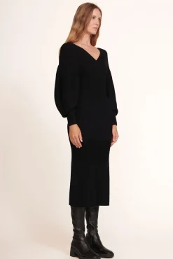 STAUD - CARNATION DRESS BLACK