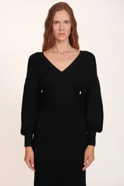STAUD - CARNATION DRESS BLACK