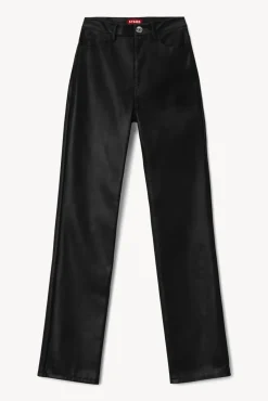 STAUD - CHISEL PANT BLACK VEGAN LEATHER