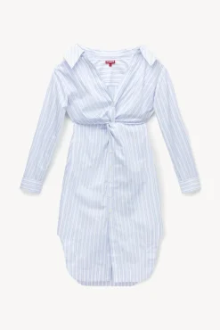 STAUD - CLEA DRESS MIST STRIPE