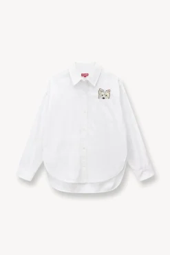 STAUD Pet Ready To Wear- CUSTOM CLASSIC OVERSIZED SHIRT WHITE