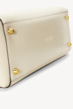 STAUD Pet Handbags- CUSTOM SHIRLEY LEATHER BAG CREAM