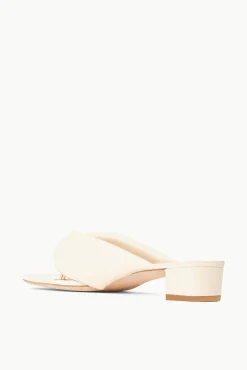 STAUD - DAHLIA SANDAL CREAM