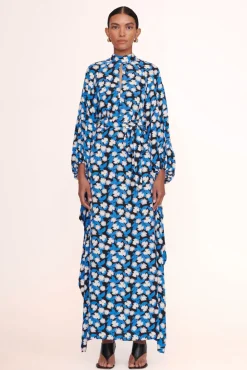 STAUD - DANICA DRESS WHITE ACID FLORAL