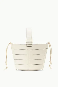 STAUD - DIAMOND MINI TOTE CREAM