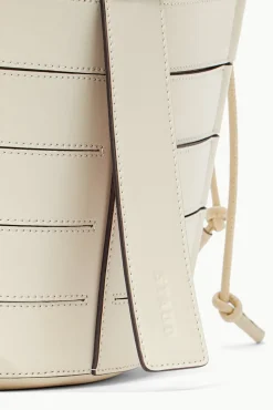 STAUD - DIAMOND MINI TOTE CREAM