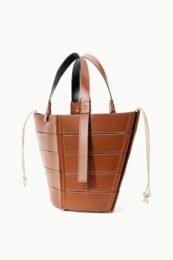 STAUD - DIAMOND TOTE TAN CREAM
