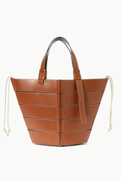 STAUD - DIAMOND TOTE TAN CREAM