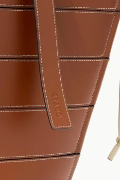 STAUD - DIAMOND TOTE TAN CREAM