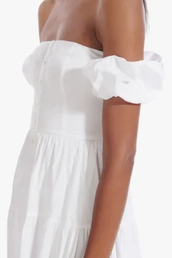 STAUD - ELIO DRESS WHITE