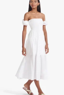 STAUD - ELIO DRESS WHITE