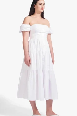 STAUD - ELIO DRESS WHITE