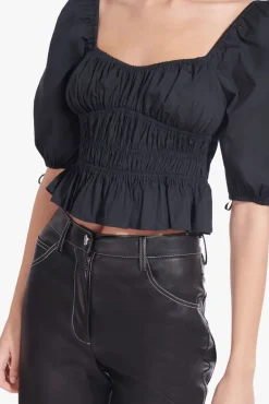 STAUD - FAYE TOP BLACK