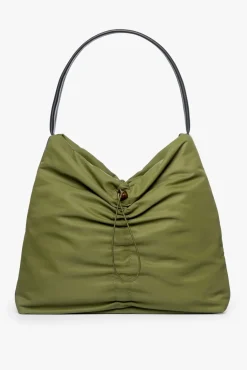 STAUD - FELIX NYLON TOTE OLIVE