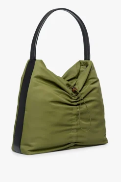 STAUD - FELIX NYLON TOTE OLIVE