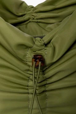 STAUD - FELIX NYLON TOTE OLIVE
