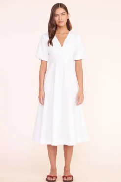 STAUD - FINLEY DRESS WHITE